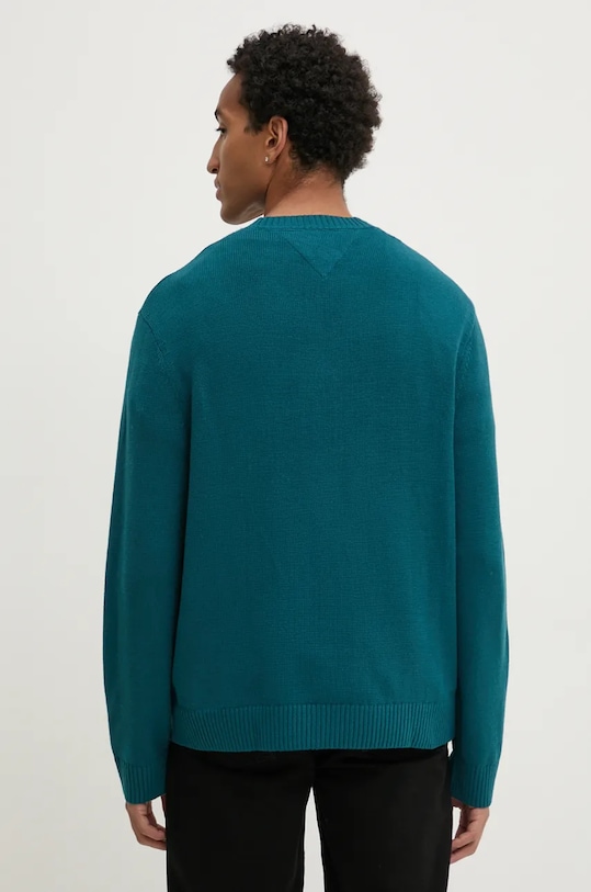 Îmbrăcăminte Tommy Jeans pulover din amestec de lana DM0DM20706 turcoaz