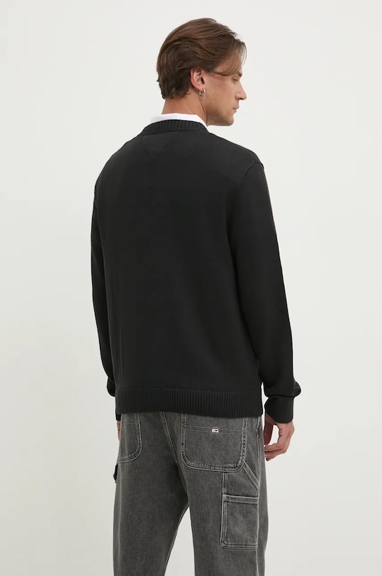Odzież Tommy Jeans sweter z domieszką wełny DM0DM20706 czarny