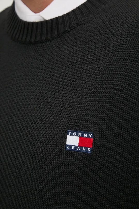 Tommy Jeans sweter z domieszką wełny DM0DM20706 czarny