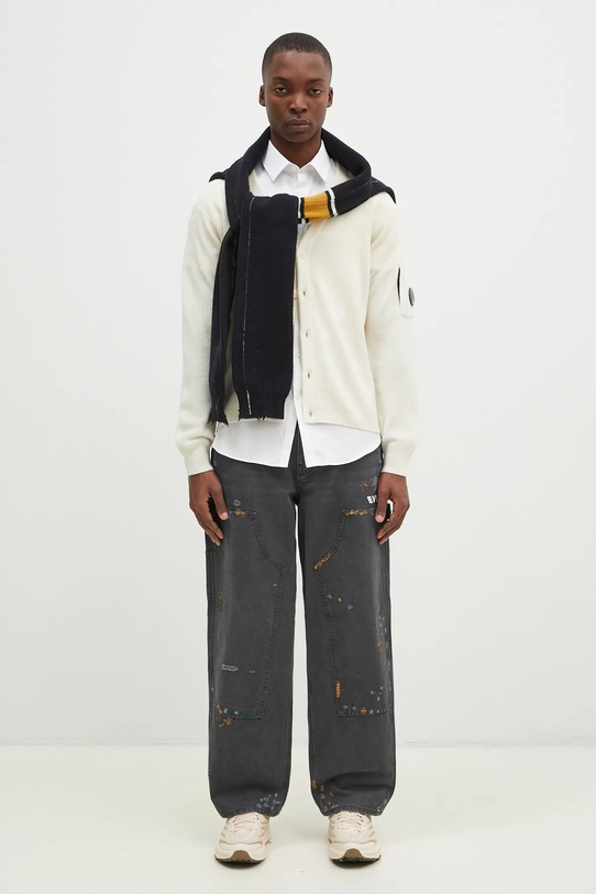 Αξεσουάρ Μάλλινο κασκόλ AMBUSH Knit Sweater Scarf BMMA002F24KNI0011010 σκούρο μπλε