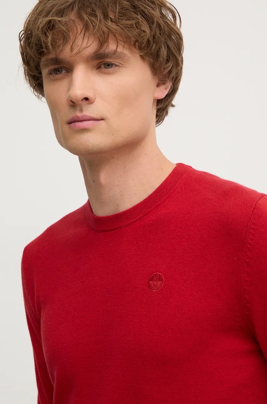 Svetr z vlněné směsi North Sails červená 699773