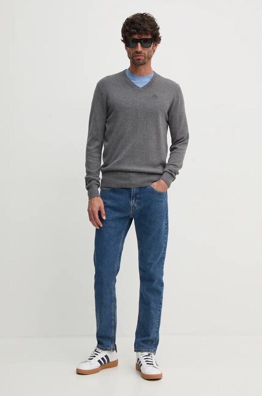 North Sails pulover 699774 gri AW24