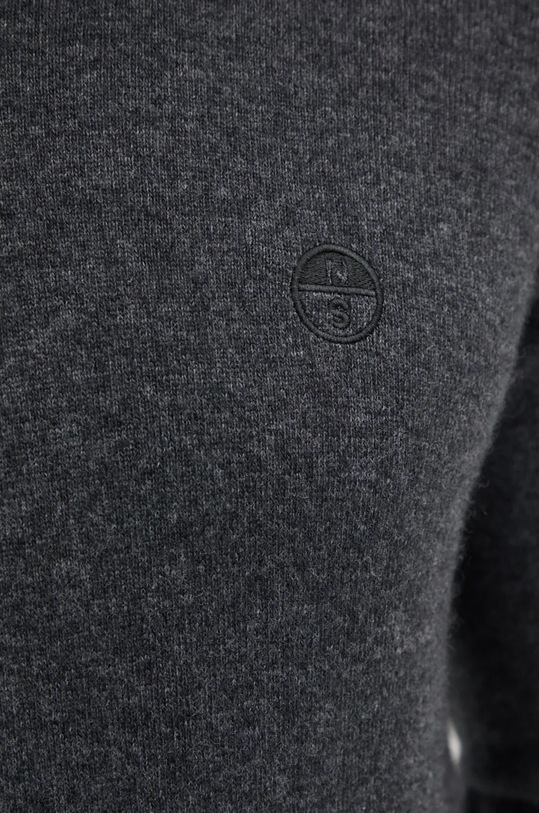 Svetr z vlněné směsi North Sails 699777 šedá