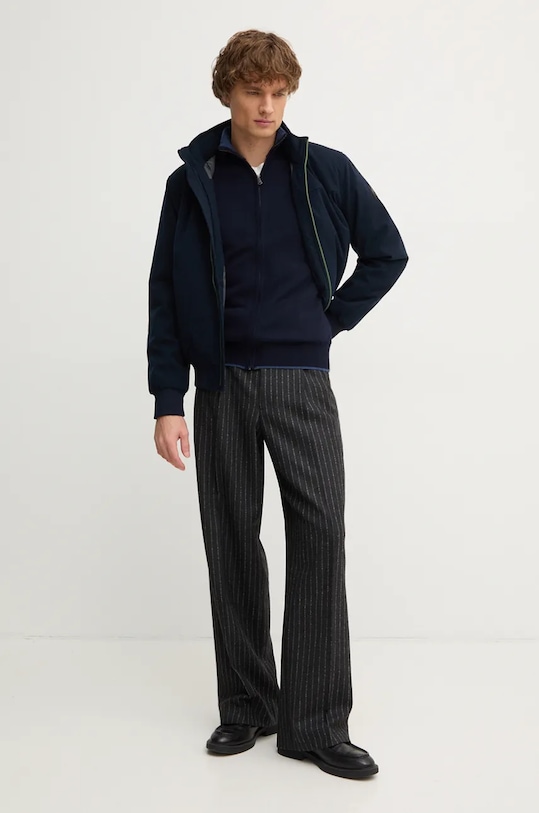 North Sails kardigan z domieszką wełny 699779 granatowy AW24