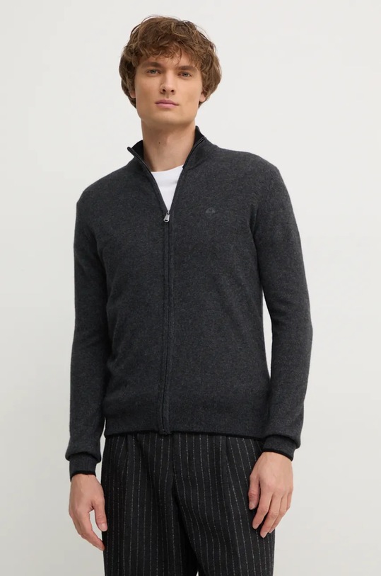 Svetr s příměsí vlny North Sails polorolák šedá 699779