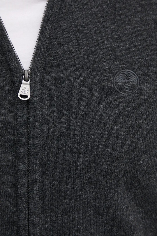 Svetr s příměsí vlny North Sails 699779 šedá