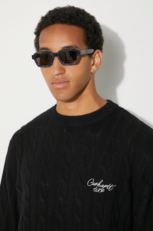 Carhartt WIP wool jumper Signature Sweater I033885.K02XX black