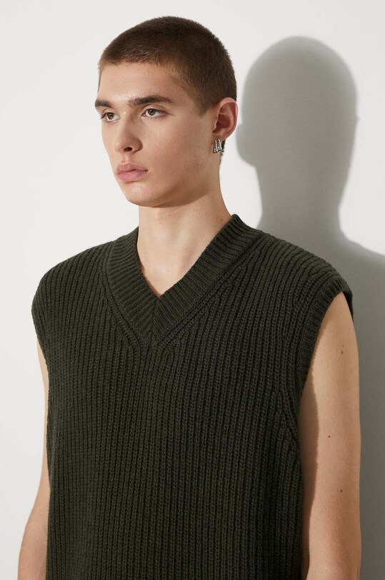 Вовняний жилет Carhartt WIP Marlon Vest Sweater I033909.666XX зелений