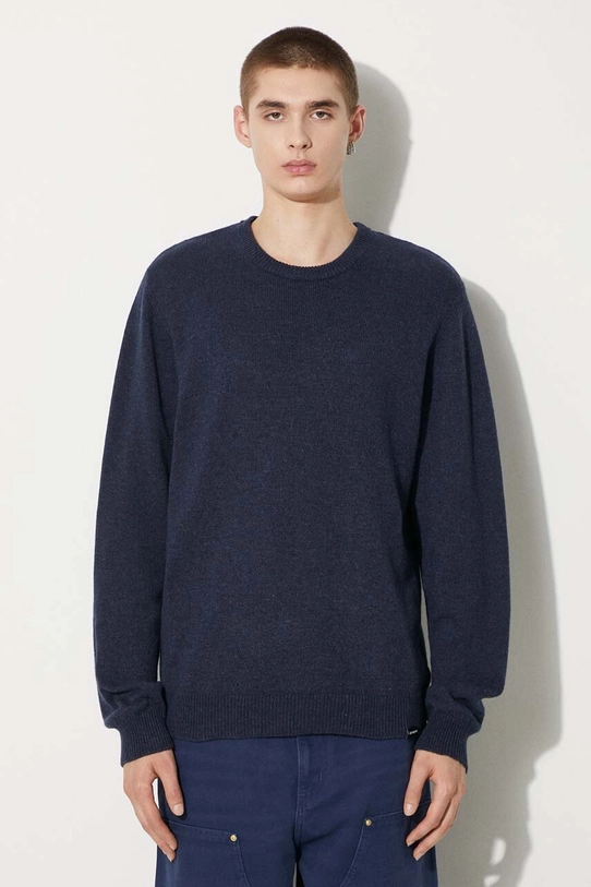 Carhartt WIP maglione in lana Alten Sweater semplice blu navy I033917.2FHXX