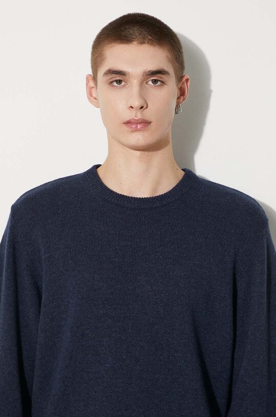 Vuneni pulover Carhartt WIP Alten Sweater I033917.2FHXX mornarsko plava