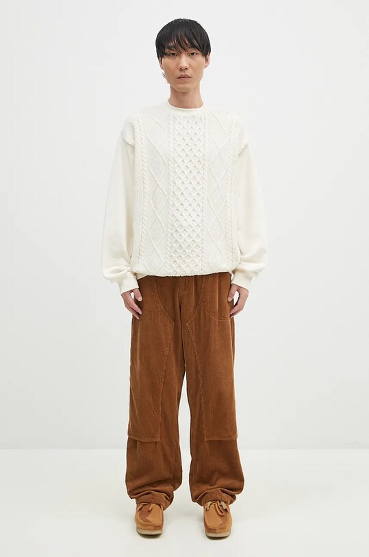 Бавовняний светр Carhartt WIP Tridon I034033.05XX бежевий