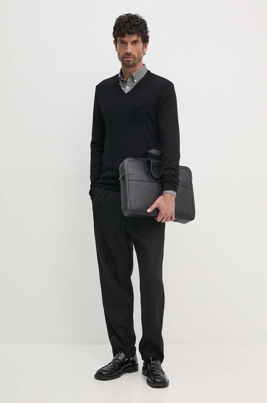 Lindbergh pulover 30.800140.BLACK negru AW24