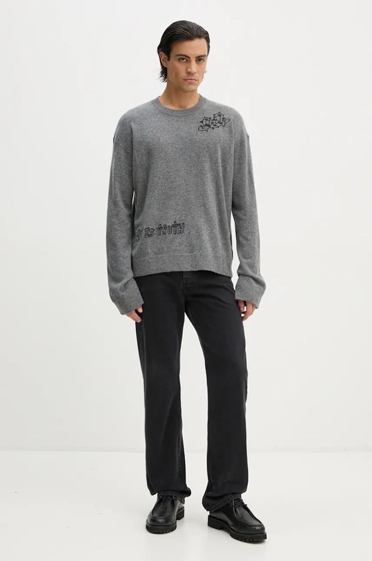ZADIG&VOLTAIRE pulover de lana KMSW00704 gri AW24