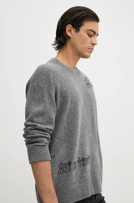 ZADIG&VOLTAIRE sweter wełniany szary KMSW00704