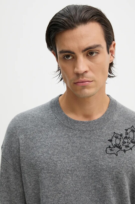 ZADIG&VOLTAIRE sweter wełniany KMSW00704 szary