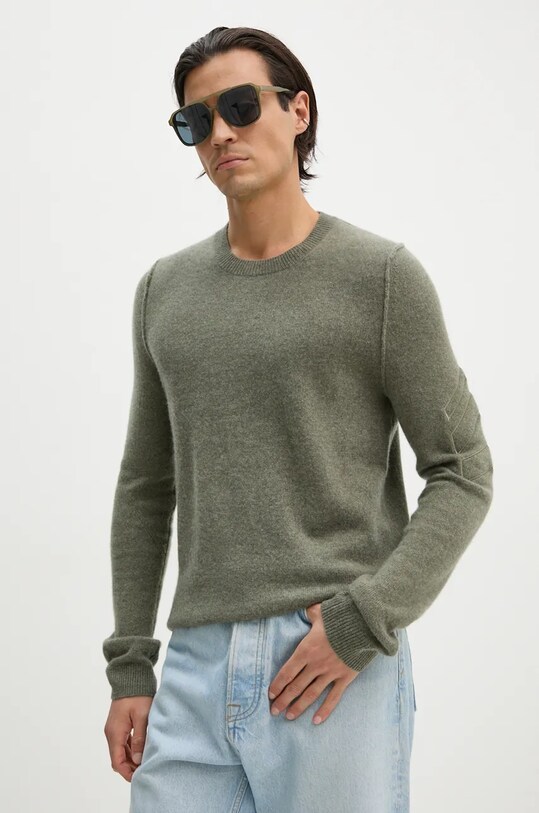 Светр з кашеміру ZADIG&VOLTAIRE тонкий зелений KMSW00664