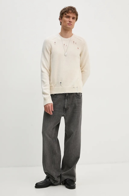 Шерстяной свитер ZADIG&VOLTAIRE KMSW00698 бежевый AW24