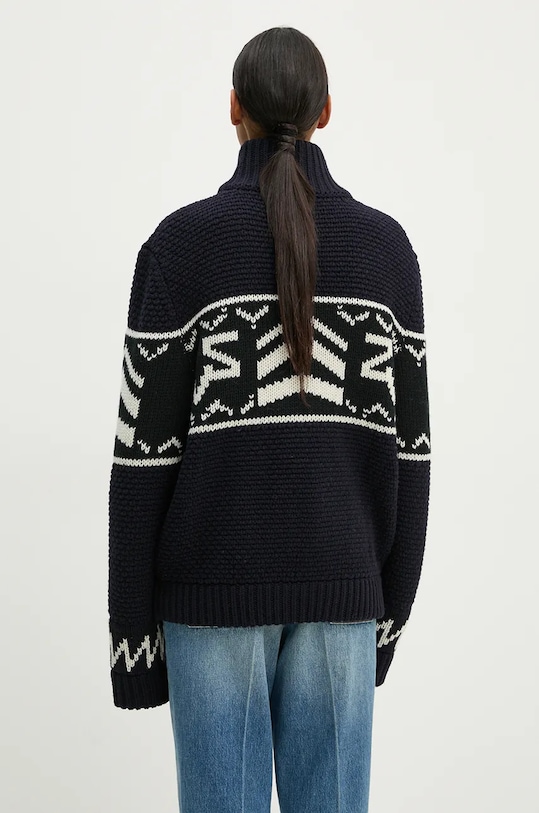 Îmbrăcăminte ZADIG&VOLTAIRE cardigan din lana KMCA00225 bleumarin