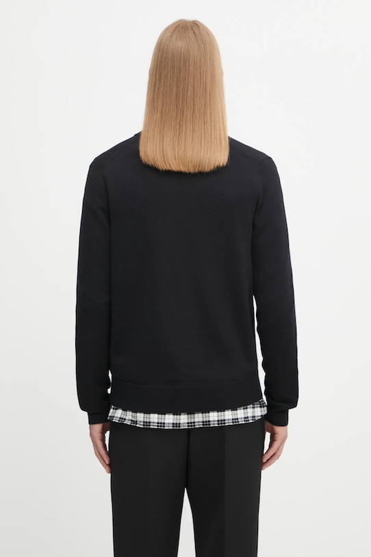 Odzież Fred Perry kardigan z wełną Classic Cardigan K9551.198 czarny