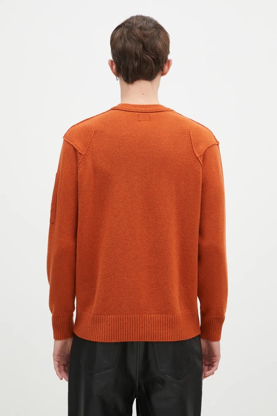 Одяг Вовняний светр C.P. Company Lambswool GRS Crew Neck Kinit 17CMKN047A110149A помаранчевий