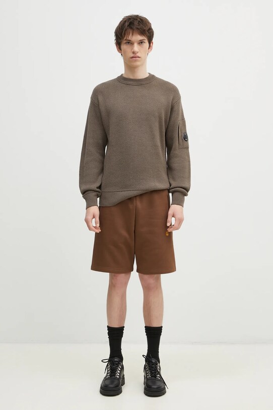 Μάλλινο πουλόβερ C.P. Company Knitwear Crew Neck In Re-Wool 17CMKN228A006595A