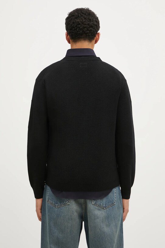 Odjeća Vuneni kardigan C.P. Company Knitwear Cardigan In Re-Wool 17CMKN253A006595A crna