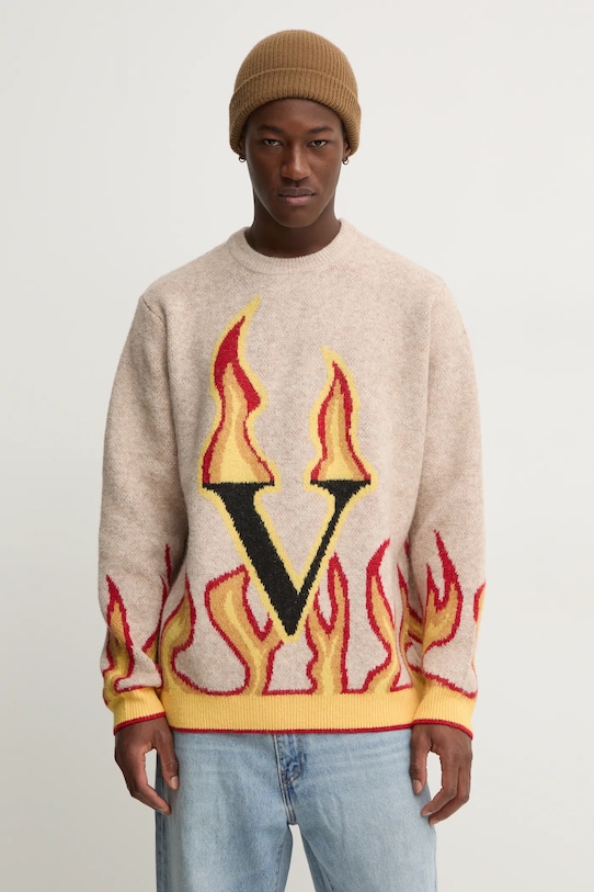 Volcom pulover x FERGUS PURCELL grosime medie bej A0732400