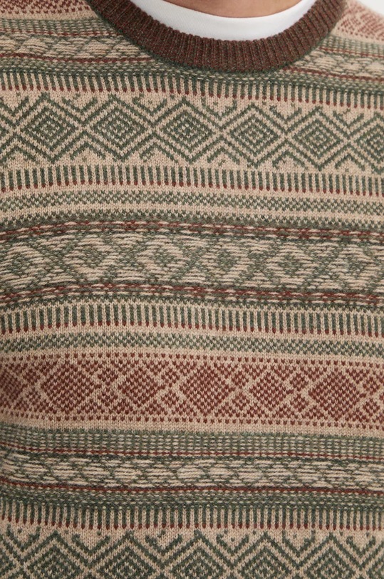 Vlnený sveter Hackett London HM703221 béžová