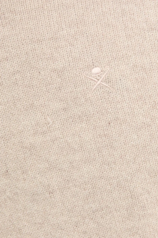 Μάλλινο πουλόβερ Hackett London HM703237 μπεζ