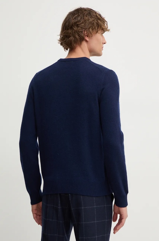 Oblečenie Vlnený sveter Hackett London HM703237 tmavomodrá