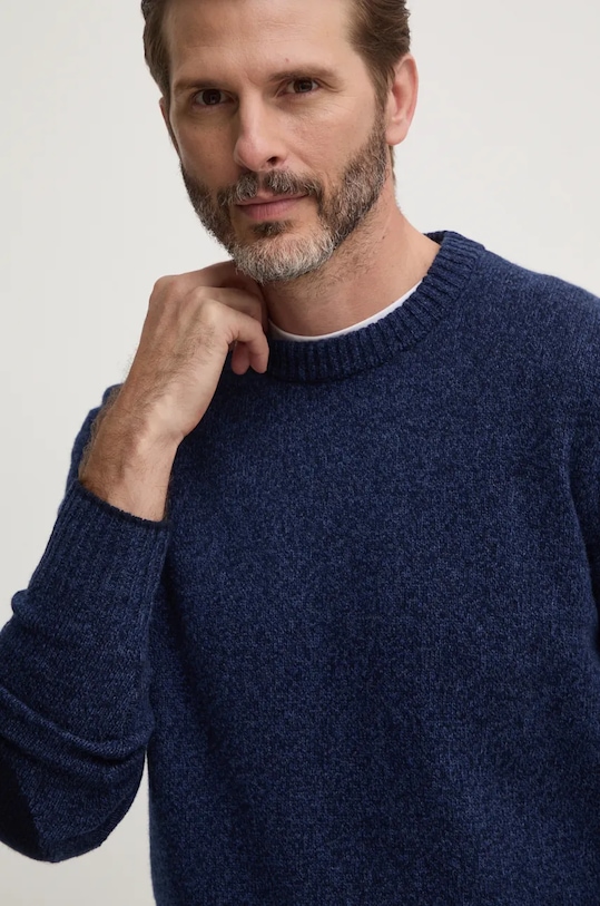 Hackett London maglione in lana blu navy HM703251