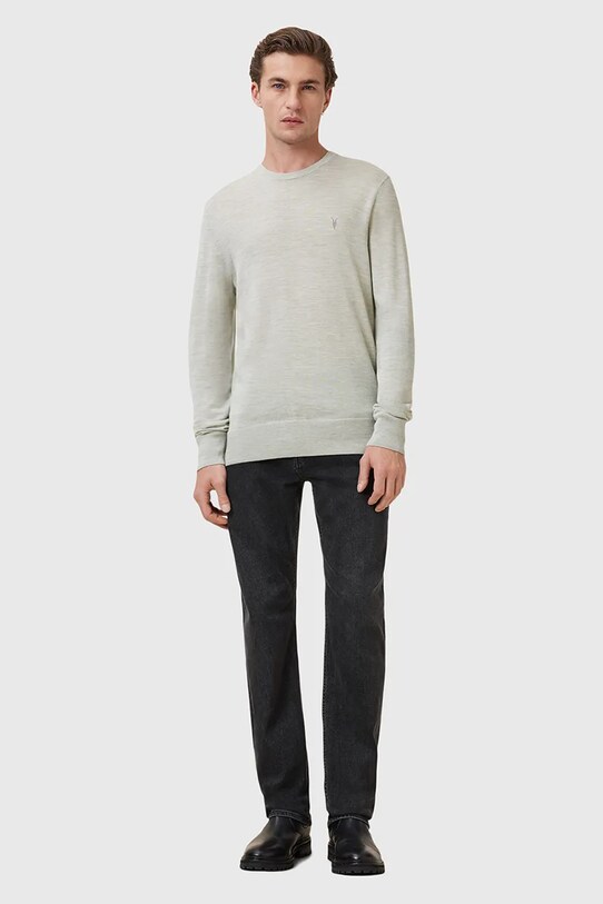 AllSaints sweter wełniany MODE M002KZ zielony
