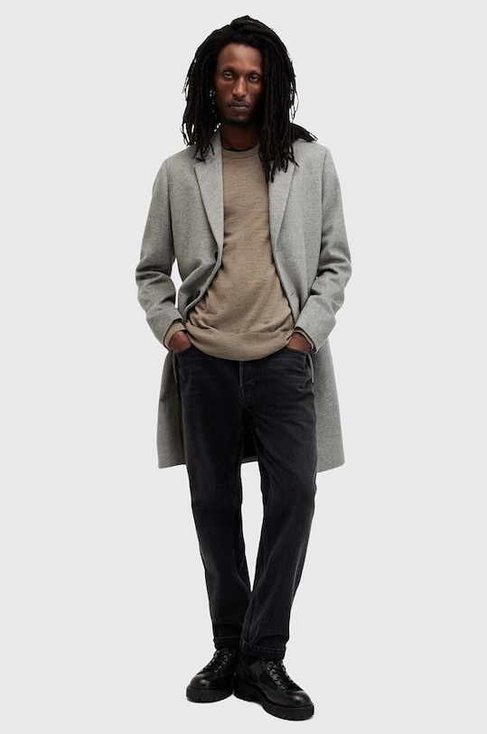 Вовняний светр AllSaints MODE M002KZ зелений