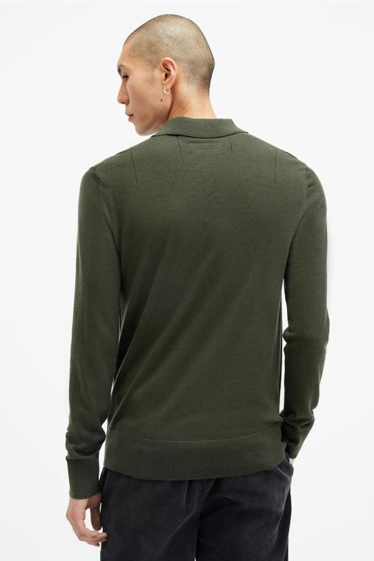 Odzież AllSaints sweter wełniany MODE MERINO M085KB zielony