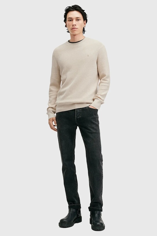 AllSaints sweter z domieszką wełny ASPEN CREW M089KB