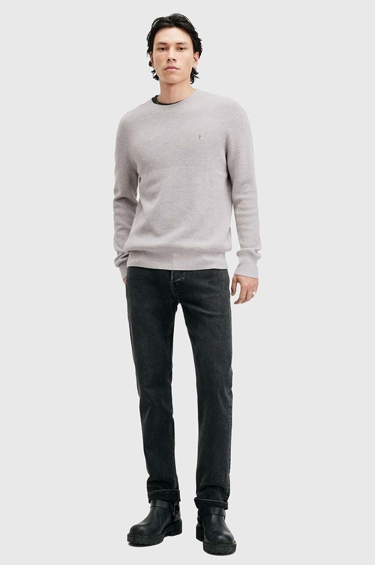 AllSaints sweter ASPEN CREW M089KB szary