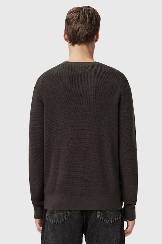 Odzież AllSaints sweter z domieszką wełny ASPEN CREW M089KB brązowy