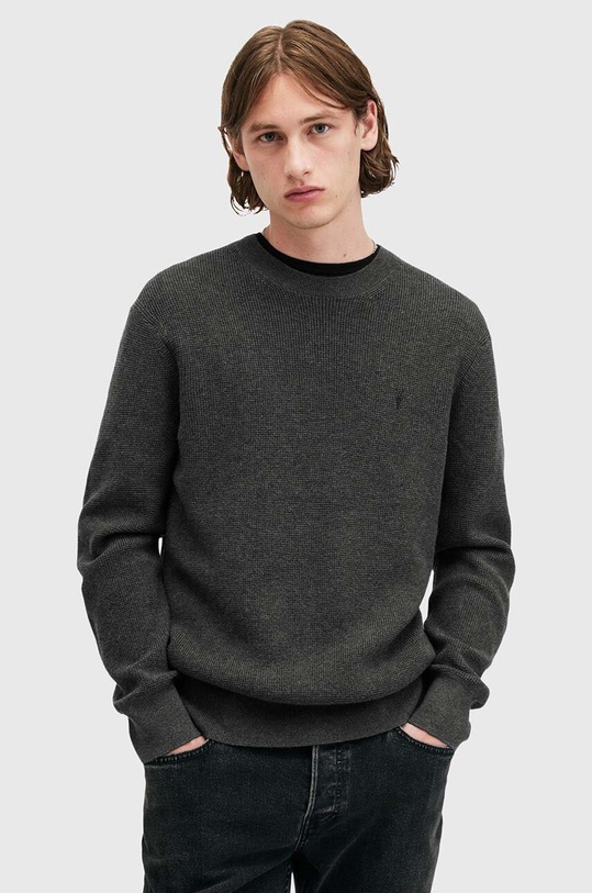 AllSaints pulover ASPEN CREW grosime medie gri M089KB