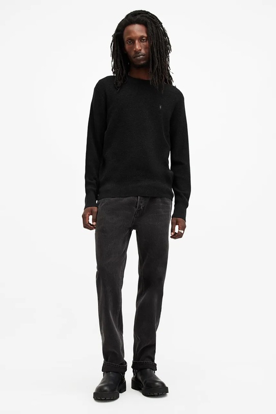 Svetr AllSaints ASPEN CREW M089KB černá
