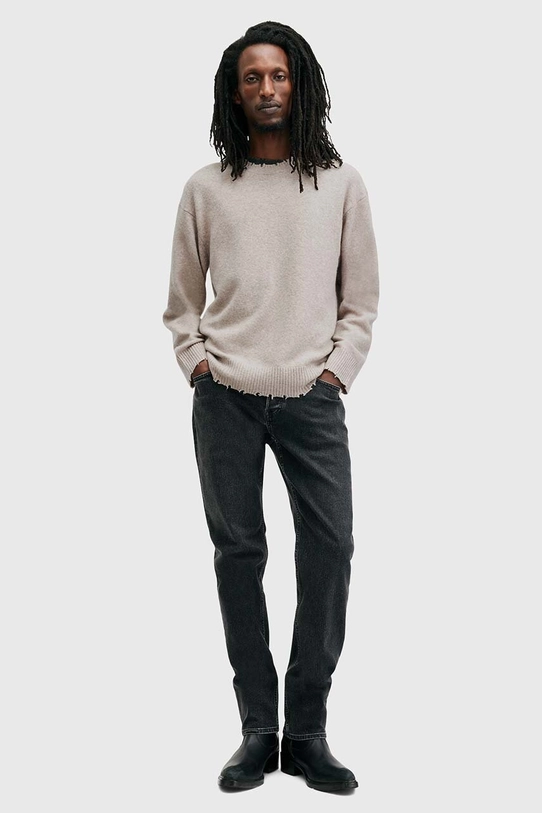 AllSaints sweter z wełną LUKA CREW M093KB