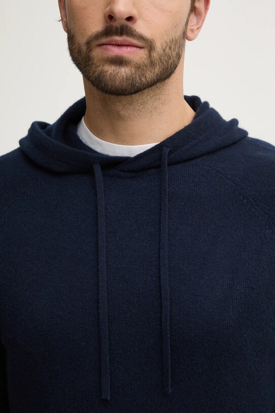 FROM FUTURE sweter kaszmirowy MPH00493 granatowy