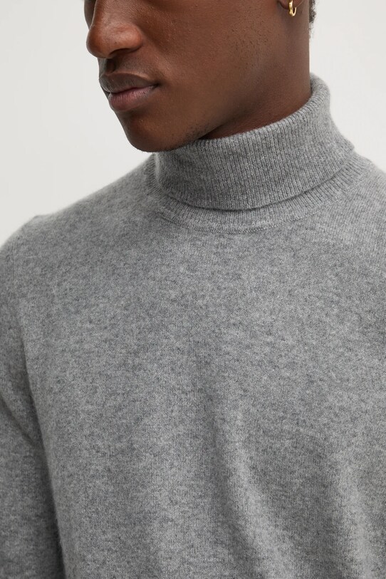 FROM FUTURE sweter kaszmirowy MPL00050 szary