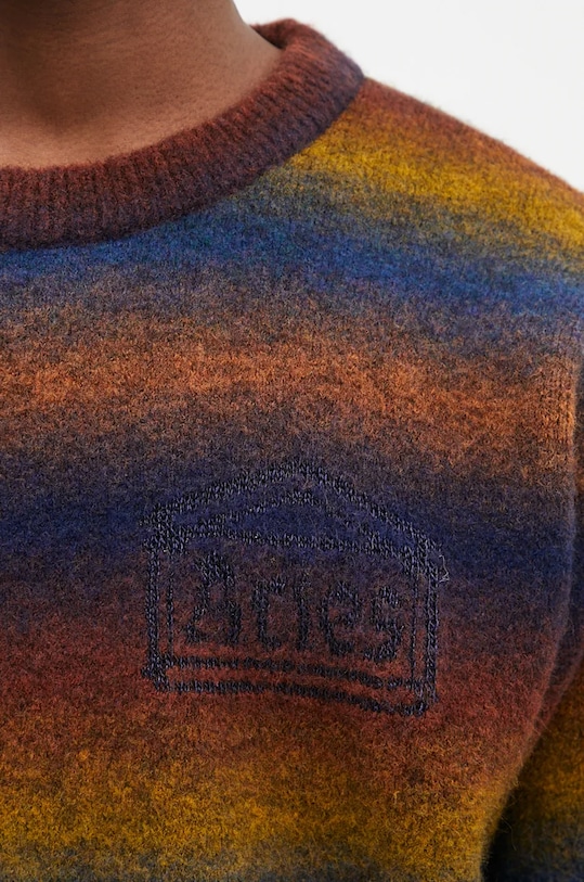 Aries pulover din amestec de lână Boucle Space Dye Knit multicolor AR2001902