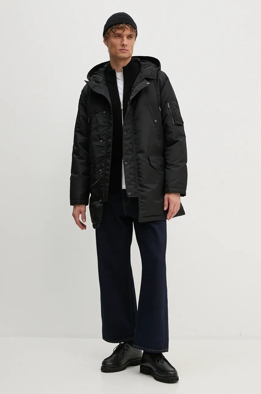 Theory kardigan wełniany O0981702 czarny AW24