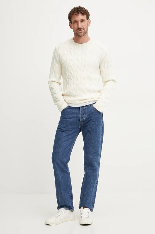 Вовняний светр Theory O0981705 бежевий AW24