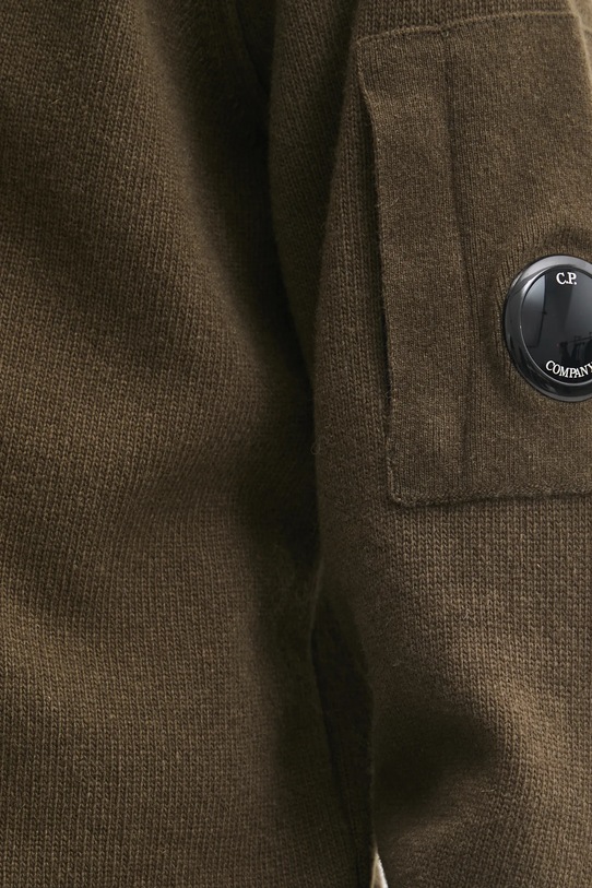 Вълнен пуловер C.P. Company 17CMKN142A110149A зелен