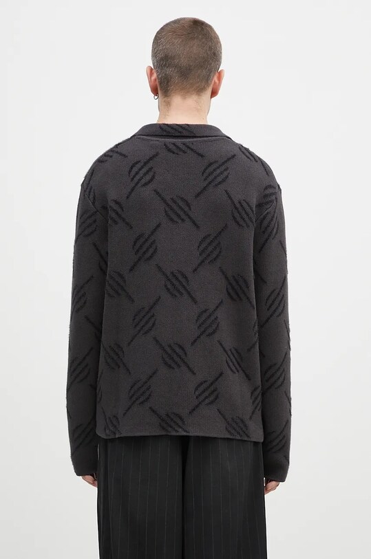 Дрехи Жилетка Daily Paper Kirabo Monogram Knit Cardigan 2421031 черен