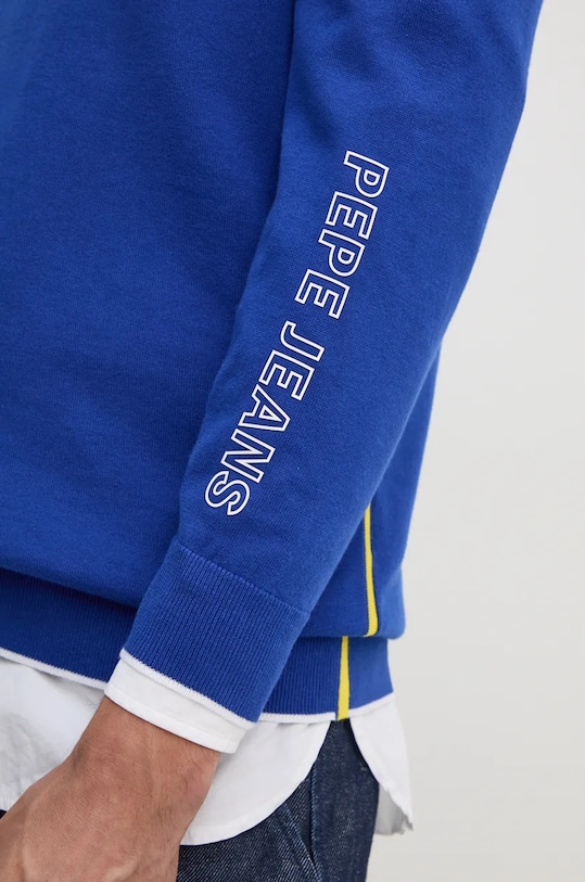 Red Bull Racing x Pepe Jeans sweter bawełniany RM700006 niebieski