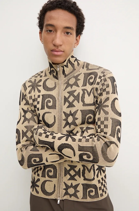 Nanushka kardigan TOMOO beżowy NM24PFSW00271