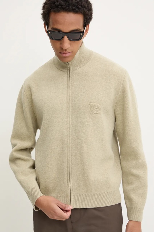 Вовняний кардиган Nanushka POVAL бежевий NM24PFSW00472